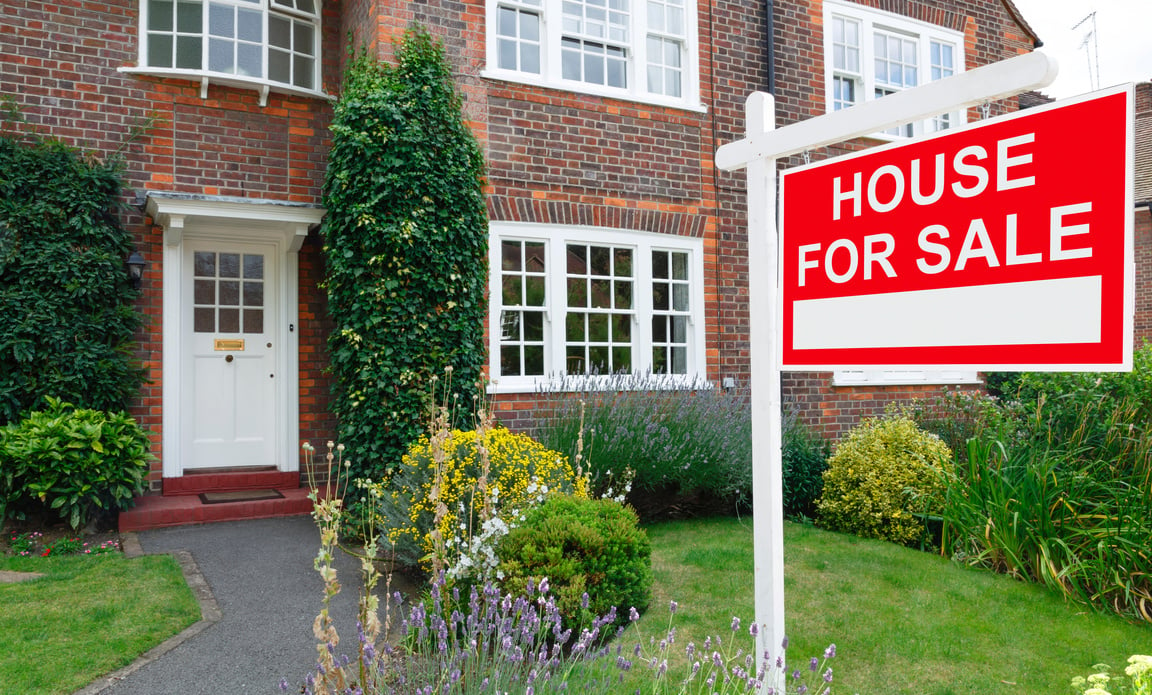 House for sale sign